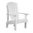 This is the White colored Adirondack chair on a white background.