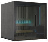 This image shows the Reflection 4 sauna on a white background. It's big enough to fit four adults.