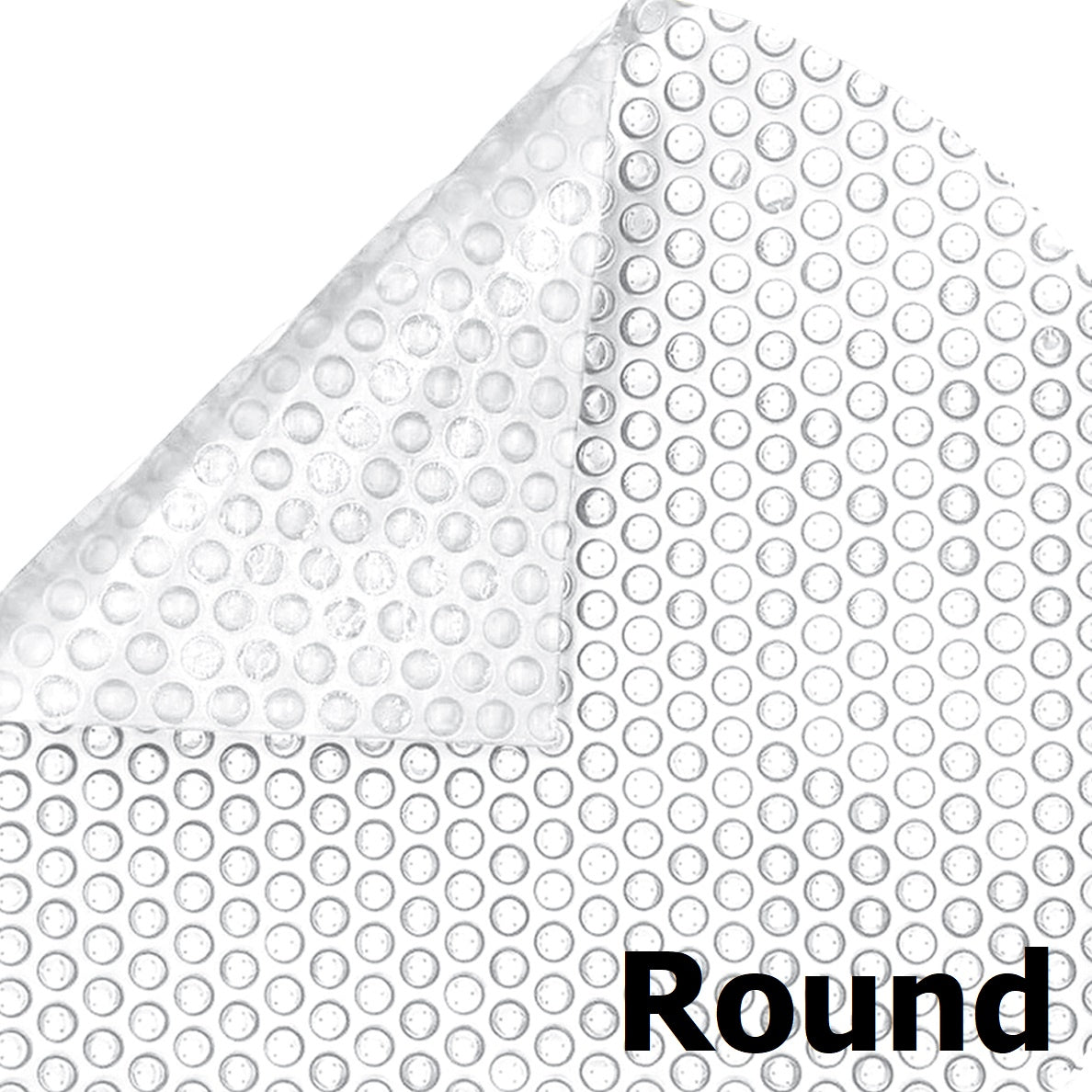 Clear Round 12 mil Commercial Grade Above Ground Pool Solar Cover