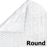 Clear Round 12 mil Commercial Grade Above Ground Pool Solar Cover