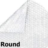 Clear Round 12 mil Commercial Grade Above Ground Pool Solar Cover