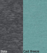 This is a swatch image showing the Slate frame and the Cast Breeze cushion color.