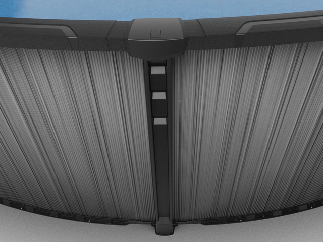 This image shows what the side of the pool looks like, taken from above so you can see the top ledge too.