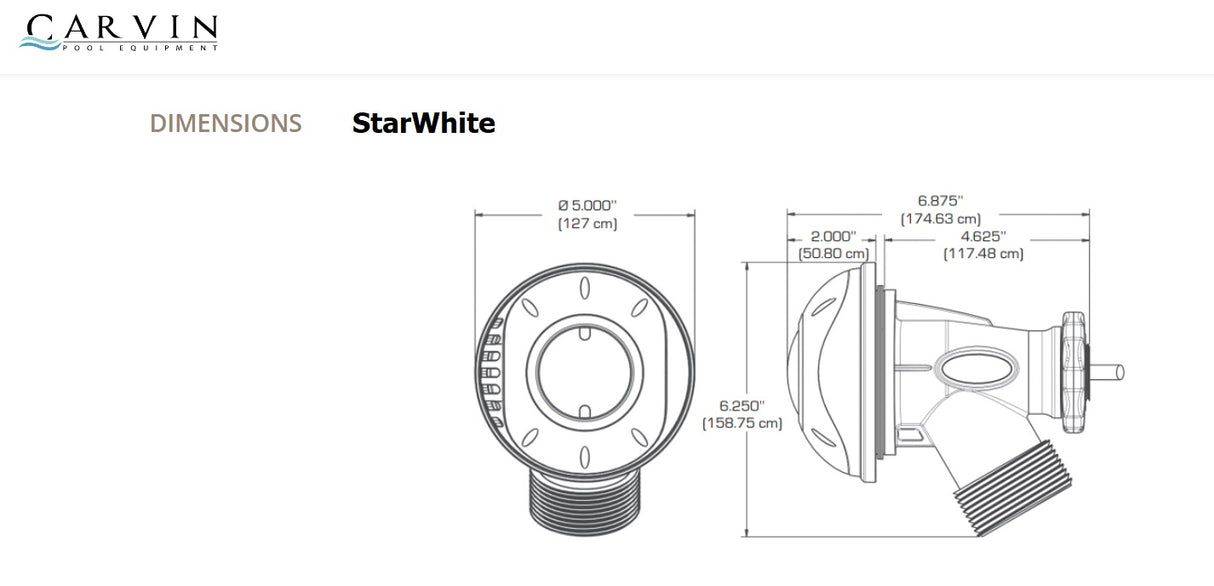 Star Series StarWhite Feature for CARVIN® Pools