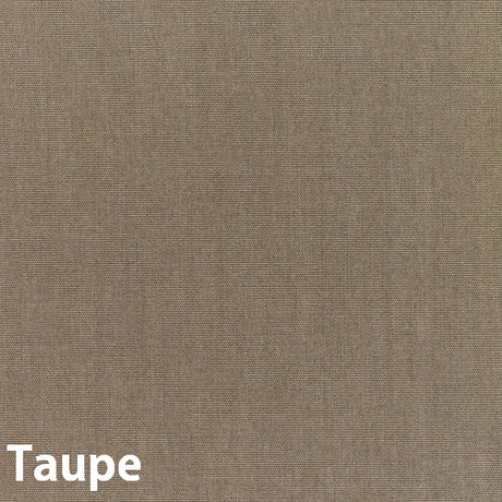 Up close look at the tan/taupe color of this umbrella.