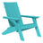 This is the Aruba Blue colored Adirondack chair on a white background.