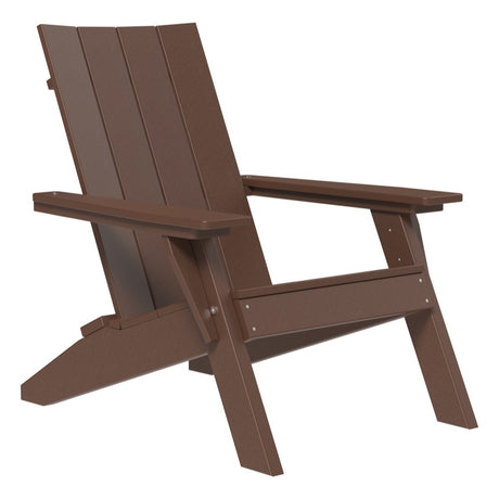 This is the Chestnut Brown colored Adirondack chair on a white background.