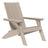 This is the Weatherwood colored Adirondack chair on a white background.