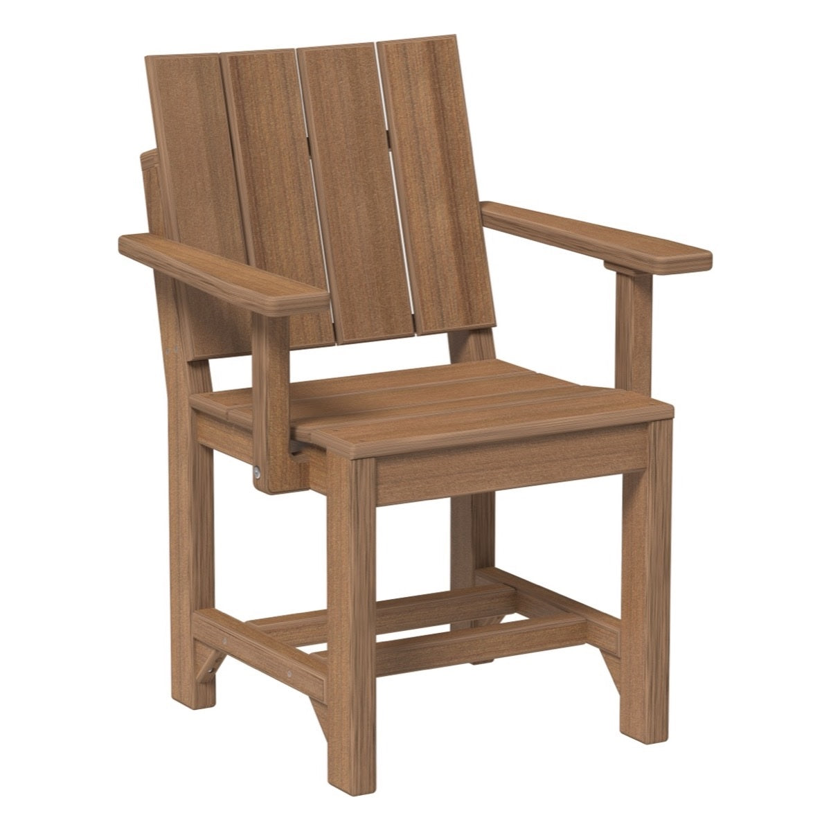 This is the Antique Mahogany colored Urban Arm Chair on a white background.