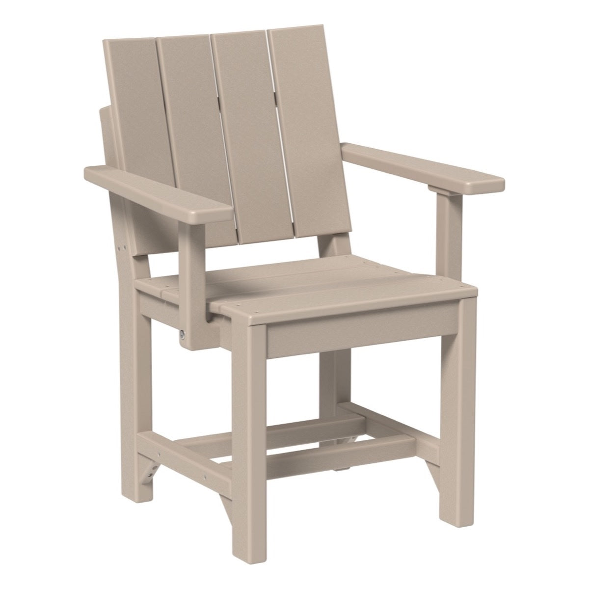 This is the Weatherwood colored Urban Arm Chair on a white background.