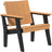 This is the Cedar and Black colored Urban Chat Chair on a white background.