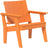 This is the Tangerine colored Urban Chat Chair on a white background.