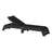 This is the Black colored Urban Chaise Lounge Chair on a white background.