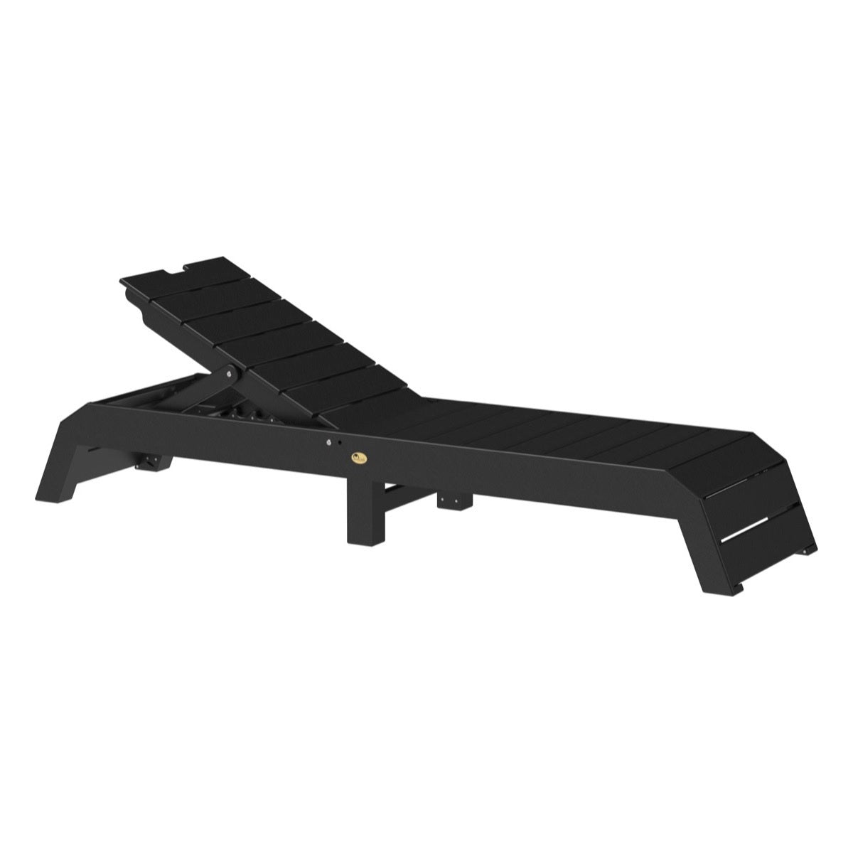 This is the Black colored Urban Chaise Lounge Chair on a white background.