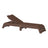 This is the Chestnut Brown colored Urban Chaise Lounge Chair on a white background.