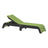 This is the Lime Green and Black colored Urban Chaise Lounge Chair on a white background.