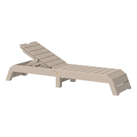 This is the Weatherwood colored Urban Chaise Lounge Chair on a white background.
