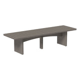 This is the Coastal Gray colored dining table on a white background.