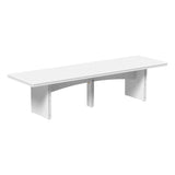 This is the White colored dining table on a white background.