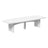 This is the White colored dining table on a white background.
