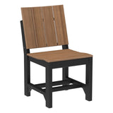 This is the Antique Mahogany and Black colored Urban Side Chair on a white background.