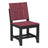 This is the Cherrywood and Black colored Urban Side Chair on a white background.
