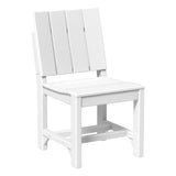 This is the White colored Urban Side Chair on a white background.