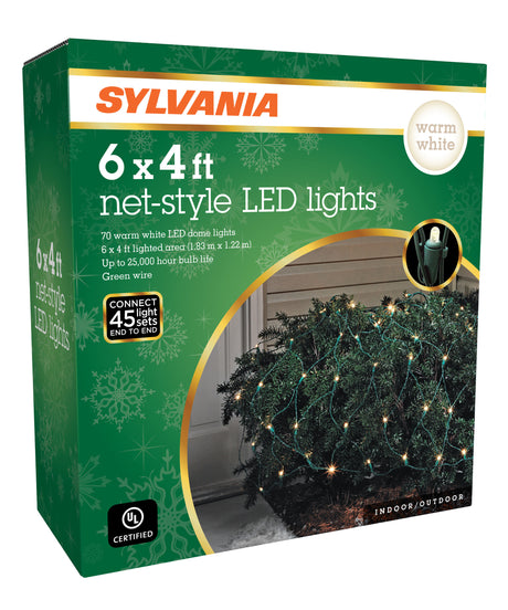 4' x 6' Dome Net Style LED Shrub Christmas Lights