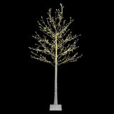 This image shows the birch tree decoration on a black background.
