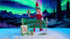 This video showcases the Elf on the Shelf pickleball set with the aurora borealis in the background.
