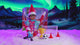 This video shows a Scout Elf sitting in front of the backdrop, next to a soccer net, the trophy, the soccer ball and two cones. He's wearing the uniform an the scarf.