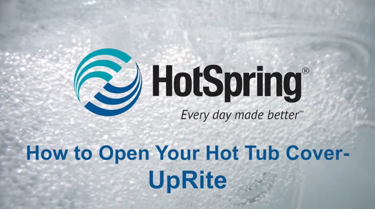 This is a video showing you how to open your hot tub cover using the UpRite cover lift system.