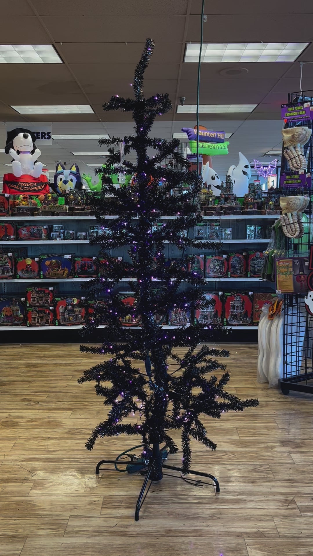 7' Haunted Hollow Color-Changing Animated Spooky Tree with Music