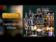 Resin lighted building for a Lemax display. Designed to look like a bunch of storefronts decorated for Christmas. There's a hotel, a cafe and a bistro.