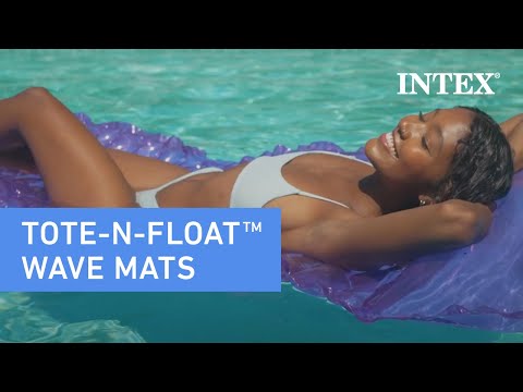 Inflatable pool mattress. 