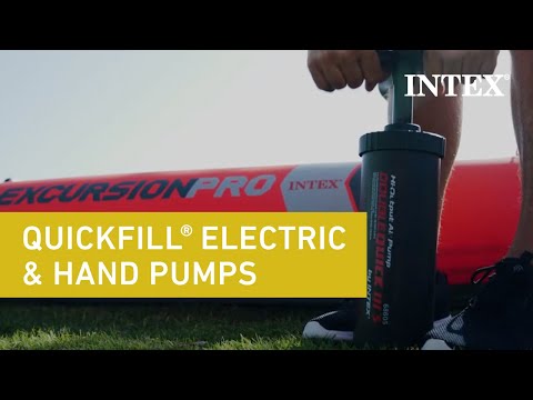 Hand pump to inflate beach balls, air mattresses, tires, etc.