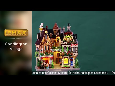 This is a video showcasing the intricate details of this specific Lemax building.