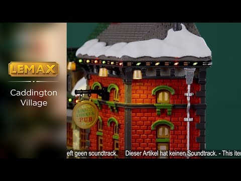 This is a video showcasing the intricate details of this specific Lemax building.