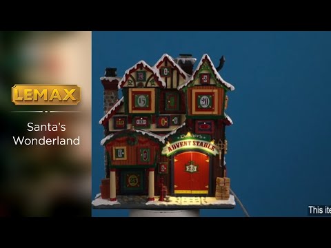 Lemax Caddington Village Facade: Dasher's Advent Stable #95569