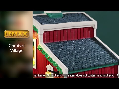 This is a video showcasing the intricate details of this specific Lemax building.