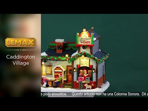 This is a video showcasing the intricate details of this specific Lemax building.