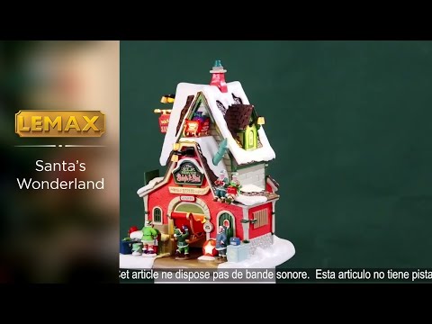 This is a video showcasing the intricate details of this specific Lemax building.