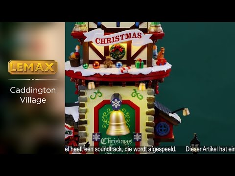 This is a video showcasing the intricate details of this specific Lemax building.