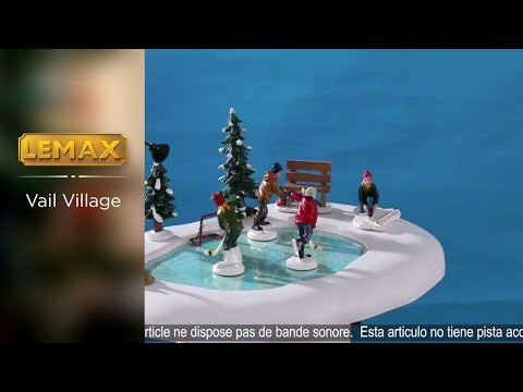 Lemax Vail Village Table Piece: After School Hockey Match #94017