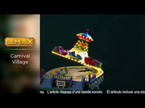 This is a video showcasing the intricate details of this specific Lemax piece.