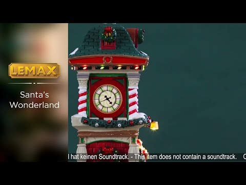Lemax Santa's Wonderland: The Village Square Clock Tower #55320
