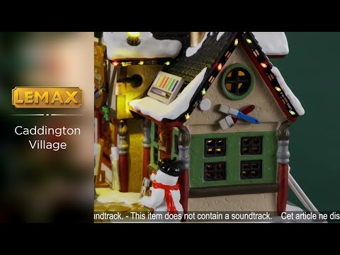 This is a video showcasing the intricate details of this Creative Cottage lighted building from Lemax.