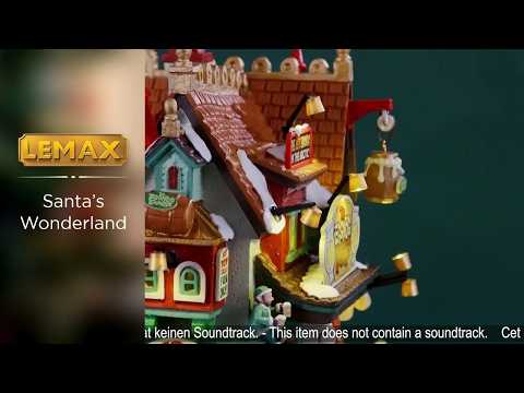 This video shows the intricate details of this specific Santa's Wonderland Lemax building.