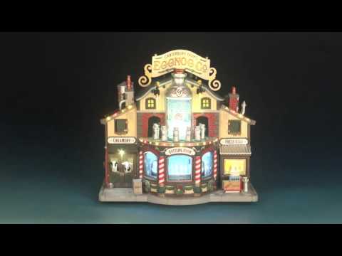 Lemax Harvest Crossing Sights & Sounds: Canterbury Farm Eggnog Factory #65131