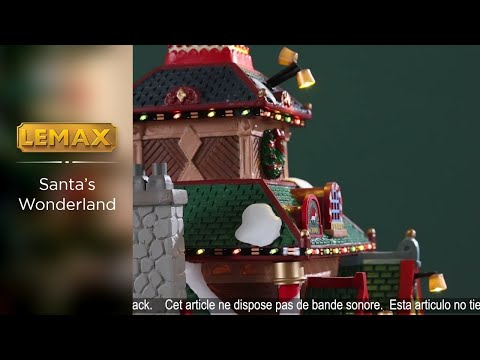 This is a video showcasing the intricate details of this specific Lemax lighted building.